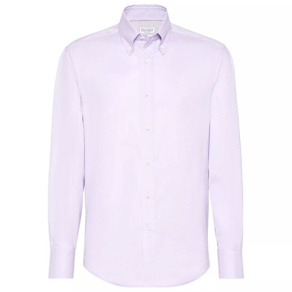 Brunello Cucinelli Oxford Slim Fit Shirt - Size Medium